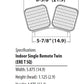 Lithonia ERE W T SQ LED Emergency Remote Lamp, Ivory White Housing, Twin Lampheads, Square Lamp Head