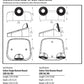 Lithonia ERE W SGL RD LED Emergency Remote Lamp, Ivory White Housing, Single Lamphead, Round Lamp Head