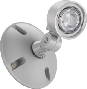 Lithonia ERE GY SGL WP RD LED Emergency Remote Lamp, Gray Housing Color, Single Lamphead, Weather Proof, Round Lamp Head