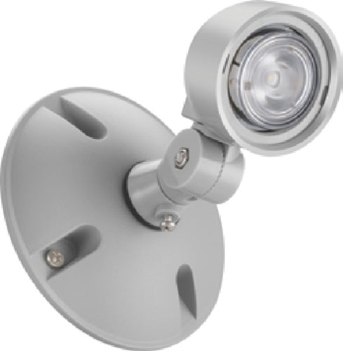Lithonia ERE GY SGL WP RD LED Emergency Remote Lamp, Gray Housing Color, Single Lamphead, Weather Proof, Round Lamp Head