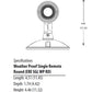 Lithonia ERE GY SGL WP RD LED Emergency Remote Lamp, Gray Housing Color, Single Lamphead, Weather Proof, Round Lamp Head
