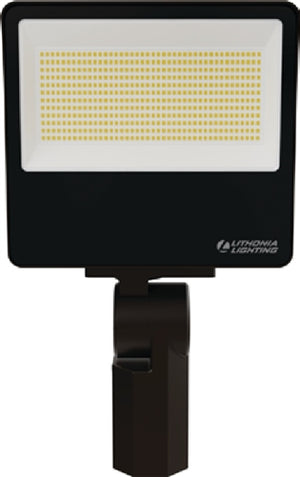 Lithonia ESXF4 ALO SWW2 UVOLT YS DDB LED Floodlight, Adjustable 16000 Lumens, 18000 Lumens, 20000 Lumens Output, Switchable 3000K, 4000K, 5000K Color Temperature, Dusk-to-Dawn Operation PE, 120-347V, 80 CRI, Yoke and SlipFitter