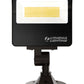 Lithonia ESXF1 ALO SWW2 KY DDB M2 LED Floodlight, Adjustable 1500 Lumens, 3000 Lumens, 5000 Lumens Output, Switchable 3000K, 4000K, 5000K Color Temperature, Dusk-to-Dawn Operation PE, 120-277V, 80 CRI, Knuckle & Yoke  Mounting