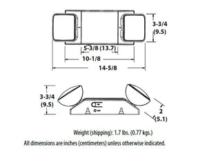 Lithonia EU2C M6 LED Emergency Light, White Housing