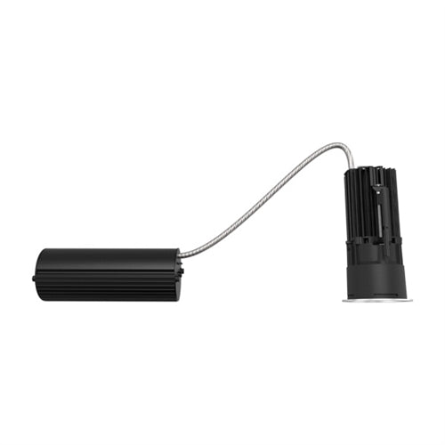 Lithonia EVO2 35/20 WD MVOLT UGZ BR FL 2" Round Open Housing,  3500K, 2000 Lumens, Wide Distribution, 120-277V, Universal Dimming to 1%, Black Reflector, Flangless