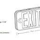 Lithonia EXG LED M6 LED Exit Sign White Thermoplastic Single Face Green Letters
