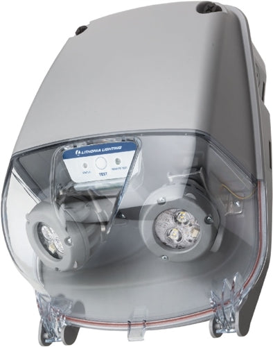 Lithonia EXTL SP640L UVOLT LTP SDRT 6.6W Indura Damp Location Extreme Emergency Light, 640 lumen, Spot Distribution, 120-347V, Lithium Iron Phosphate Battery, Self-Diagnostics, Remote Testing