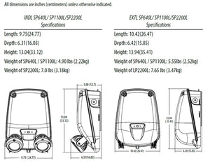 Lithonia EXTL SP640L UVOLT LTP SDRT 6.6W Indura Damp Location Extreme Emergency Light, 640 lumen, Spot Distribution, 120-347V, Lithium Iron Phosphate Battery, Self-Diagnostics, Remote Testing