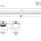 Lithonia FEM L96 18000LM LPPFL MD MVOLT GZ10 30K 80CRI 96" LED Low-Profile Enclosed and Gasketed Industrial Light, 18000 Lumens, Polycarbonate Low Profile Frosted Lens, Medium Distribution, 120-277V, 0-10V Dimming, 3000K, 80 CRI
