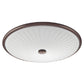 Lithonia FMDCGL 16 20830 BZ M4 23 Watts 1300 Lumens LED Indoor Ceiling 17 inches Round Flush Mount Brushed Nickel 3000K