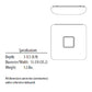 Lithonia FMKMSL 14 20830 KR M4 23 Watts 1588 Lumens LED Indoor Ceiling 14 inches Square Flush Mount Chrome Finish 3000K