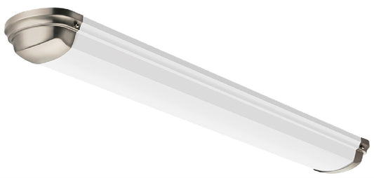 Lithonia FMLLBHL 48IN 30K 80CRI BN 94W 48" Linear LED Flush Mount, 3000K Color Temperature, 80 CRI, Brushed Nickel