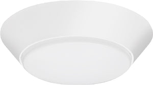 Lithonia FMMLS 7 SWW2 WL LED Indoor Ceiling 7 inches Round Flush Mount 3000K/4000K/5000K CCT Switchable, Wet Location, White Finish