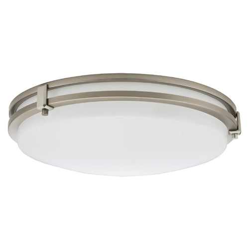 Lithonia FMSATL 16 20830 BN M4 23 Watts 1600 Lumens LED Indoor Ceiling 16 inches Round Flush Mount Brushed Nickel 3000K