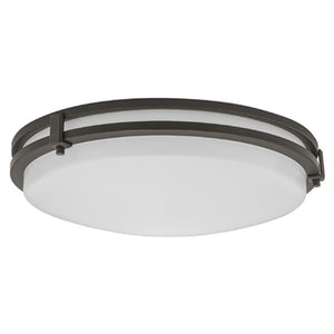Lithonia FMSATL 16 20830 BZA M4 23 Watts 1600 Lumens LED Indoor Ceiling 16 inches Round Flush Mount Antique Bronze 3000K