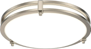 Lithonia FMSATL 13IN RD SWW5 90CRI 120 BN 13" LED Round Decorative Flush Mount, Selectable CCT 2700K/3000K/3500K/4000K/5000K,90 CRI, 120V, Brushed Nickel