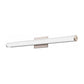 Lithonia FMVCCLS 24IN MVOLT 30K35K40K 90CRI BN M6 Lithonia Contemporary Cylinder Vanity 18 Watt 1700 Lumens 3000K, 3500K and 4000K Warm White 12" Length 90 CRI Brushed Nickel