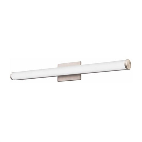 Lithonia FMVCCLS 24IN MVOLT 30K35K40K 90CRI BN M6 Lithonia Contemporary Cylinder Vanity 18 Watt 1700 Lumens 3000K, 3500K and 4000K Warm White 12" Length 90 CRI Brushed Nickel