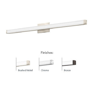 Lithonia FMVCSLS 24IN MVOLT 30K35K40K 90CRI KR M6 Contemporary Square Vanity 18 Watt 1500 Lumens 3000K, 3500K and 4000K 24" Length 90 CRI Chrome
