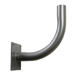 Lithonia FRWB DBLXD U Wall Mount Flood Right Angle Bracket, 12" X 13" (8" Radius Curve), 2-3/8" O.D. Tenon Size, Black