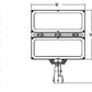 Lithonia HLF2 LED P1 30K NSP MVOLT YKC62 DNAXD 328W High Lumen LED Floodlight, P1 Performance Package, Narrow Spot Distribution, 120-277V, Yoke With 16-3 SO Cord, Natural Aluminum Finish