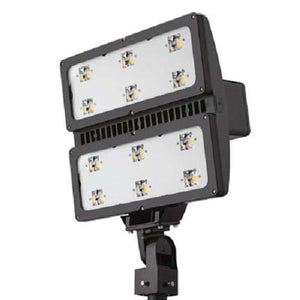 Lithonia HLF2 LED P3 30K NFL 277 YKC62 PER DBLXD 598W High Lumen LED Floodlight, P3 Performance Package, Narrow Flood Distribution, 277V, Yoke With 16-3 SO Cord, NEMA Twist-Lock Receptacle, Black Finish