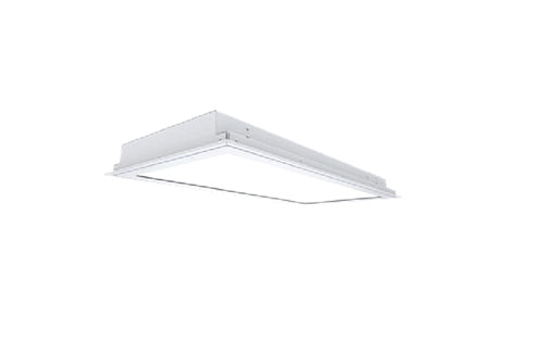 Lithonia HSTL 2X4 F MVOLT ASD ALM 7000LM 30K 80CRI ZT MIN1 IAW GWAM 2'x4' Surgical Suite LED Troffer, Flange Mount, 120-277V, Asym Dist, 7000 Lumens, 3000K, 80 CRI, 0-10V Dim to 1%, Single Mount Adapt, Inset Alum White Door, Gloss White Antimicrobial