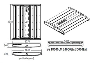 Lithonia IBG 18L HVOLT 5K 115 Watts LED High Bay 18000 Lumens 250W MH Equal 5000K