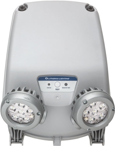 Lithonia INDL SP2200L UVOLT LTP EHO SDRT 11W Indura Damp Location Emergency Light, 2200 lumens, Spot Distribution, 120-347V, Lithium Iron Phosphate Battery, Self-Diagnostics, Remote Testing