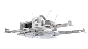 Lithonia LDN4 40/10 MVOLT GZ10 E10WCP HSG 4" Round LED Downlight, 4000K, 1000 Lumens, 0-10V Driver Dimming to 10%, 10W Emergency Battery Pack, Housing Only