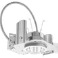 Lithonia LDN4 50/15 MVOLT GZ10 E10WCP HSG 4" Round LED Downlight, 5000K, 1500 Lumens, 120-277V, 0-10V Driver Dims to 10%, 10W Emergency Battery Pack, Includes LED and Housing