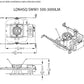 Lithonia LDN4SQ 30/05 MVOLT GZ10 HSG 4" Square Open Non-IC New Construction Downlight, 3000K, 500 Lumens, 0-10V Driver Dims to 10%