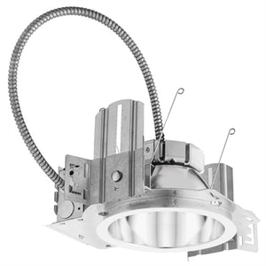 Lithonia LDN6 40/07 LO6 AR LSS MVOLT GZ10 BAA 6" Downlight LED, 4000K, 750 Lumens, Clear Semi-Specular Trim, 120-277V, 0-10V Driver Dims to 10%, Buy American Act