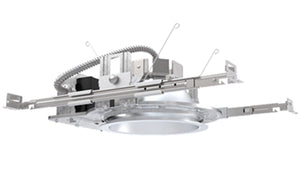Lithonia LDN6 40/25 LO6 AR LSS 277 EZ1 NPS80EZ 6" Round LED Downlight, 4000K, 2500 Lumens, Clear Semi-Specular Trim, 277V, 0-10V eldoLED Driver, nLight Dimming Pack Controls