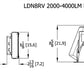 Lithonia LDN8RV 35/40 LR8AR LSS MVOLT GZ10 8" Retrofit LED Downlight, 3500K, 4000 Lumens, 8" Clear Trim, Semi-Specular Finish, 120-277V, 0-10V Driver Dims to 10%