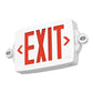 Lithonia LHQM S W RG MVOLT BAA M6 Emergency Light Exit Sign Combo, Stencil Face, White Housing, Red/Green Switchable Letter, 120-277V, Buy American Act Compliant