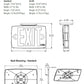 Lithonia LQM S B RG MVOLT M6 Quantum LED Exit Sign, Stencil Face, Black Housing, Red/Green Switchable Letter, 120-277V