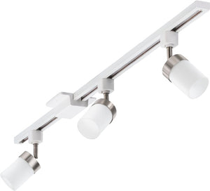 Lithonia LTKNCYLD MR16GU10 BN M2 50W Halogen/ 7W LED Decorative Clear Cylinder Line Voltage Track Kit, MR16 GU10 Base Lampholder, Lamp not Included, Brushed Nickel