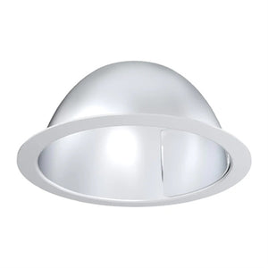Lithonia LW6AR TRW LD EL TRIM Round Clear Wallwash Trim, White Reflector Flange, Matte Diffuse Finish, 10W Emergency Battery Pack