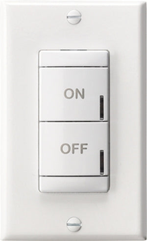 Lithonia NPODM 2P DX WH nLight Wired Wall Switch, Two Channels, On/off Control, White