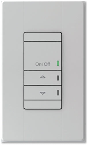 Lithonia NPODMA 2P DX WH nLight Wired Wall Switch, Two Channels, On/off + Raise/Lower Control, White