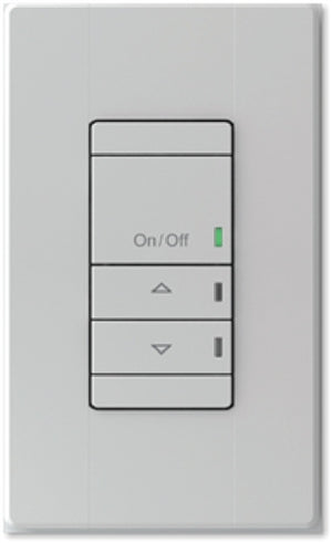 Lithonia NPODMA 2P DX WH nLight Wired Wall Switch, Two Channels, On/off + Raise/Lower Control, White