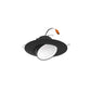 Lithonia RB4A SWW5 MB 4" Adjustable LED Trim Kit, Switchable Color Temperature 2700K, 3000K, 3500K, 4000K, 5000K, Matte Black