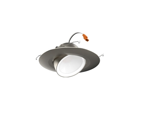 Lithonia RB4A SWW5 SNP 4" Adjustable LED Trim Kit, Switchable Color Temperature 2700K, 3000K, 3500K, 4000K, 5000K, Satin Nickel Paint