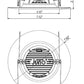 Lithonia RB56 SWW5 MW M6 10.2W 5"/6" Switchable White LED Baffle Trim Kit, 860 Lumens, 2700K-5000K, 90 CRI, 120V, 100%-10% Dimming, White
