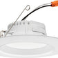 Lithonia RB56S SWW5 MW M6 10.2W 5"/6" Switchable White LED Smooth Trim Kit, 860 Lumens, 2700K-5000K, 90 CRI, 120V, 100%-10% Dimming, White