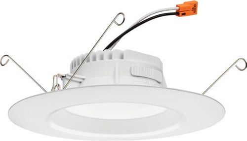 Lithonia RB56S SWW5 MW M6 10.2W 5"/6" Switchable White LED Smooth Trim Kit, 860 Lumens, 2700K-5000K, 90 CRI, 120V, 100%-10% Dimming, White