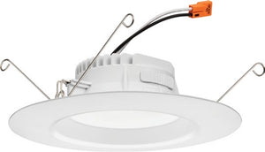 Lithonia RB56S SWW5 MW M6 10.2W 5"/6" Switchable White LED Smooth Trim Kit, 860 Lumens, 2700K-5000K, 90 CRI, 120V, 100%-10% Dimming, White