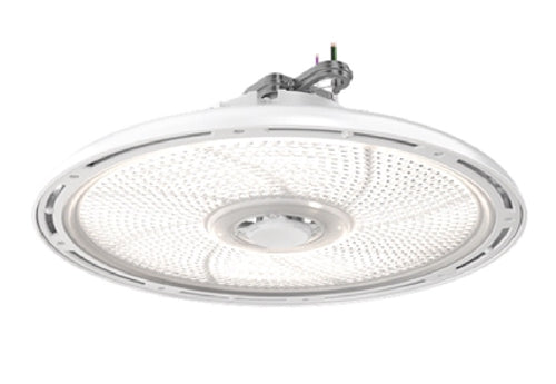 Lithonia REBL ALO28 UVOLT SWW9 80CRI DWH M2 LED Round High Bay, Switchable Lumens 35000LM/45000LM/55000LM, 120-347V, UVOLT Driver, Switchable CCT 4000K/5000K, 80 CRI, Gloss White