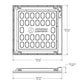 Lithonia SPX 2X2 4000LM 80CRI 35K BFR 3DCB MIN1 ZT MVOLT MW 2'x2' LED Troffer, 4000 Lumens, 80 CRI, 3500K, Bezel Frame, 3D Center Basket Optic, Dims to 1%, 0-10V Dimming, 120-277V, Matte White
